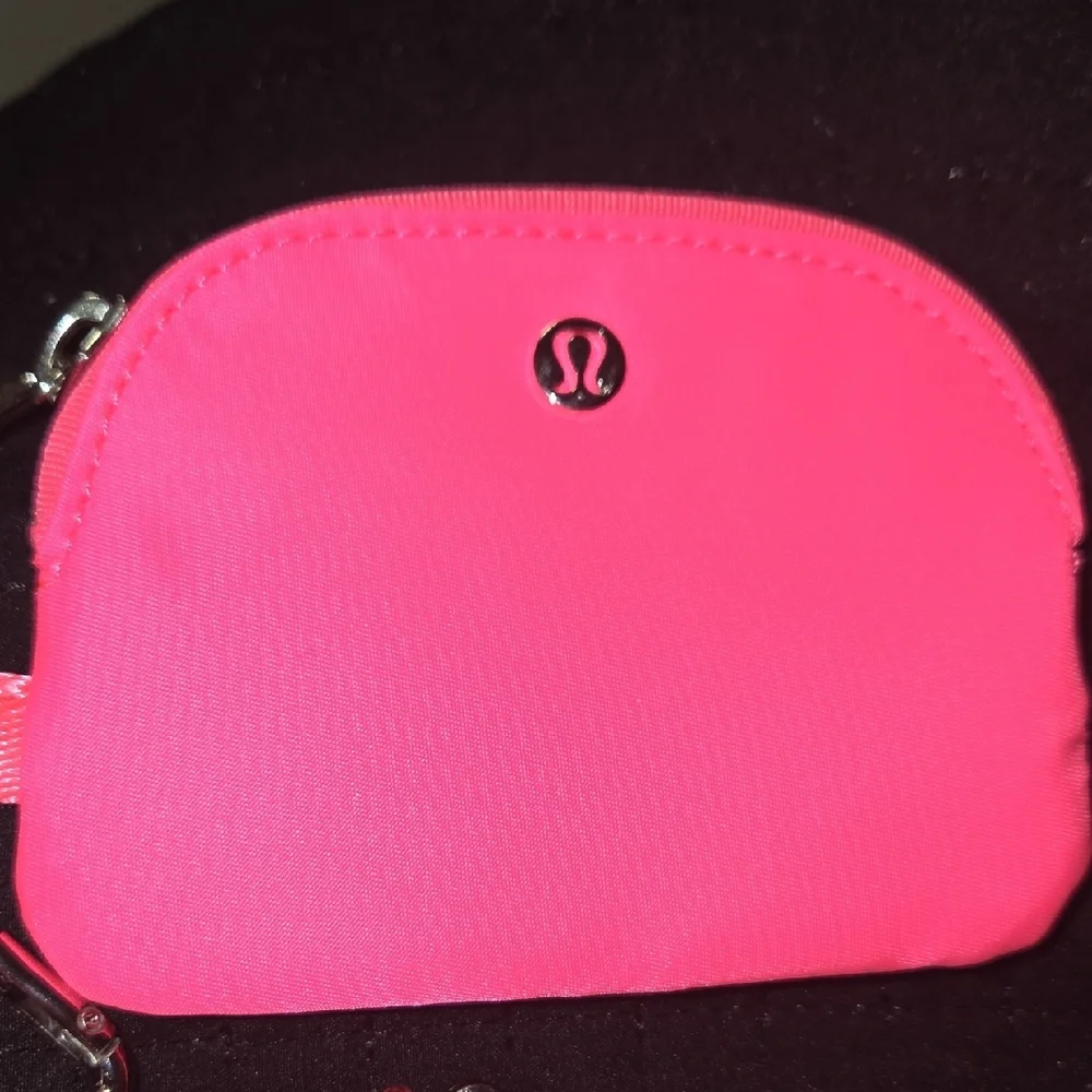 lululemon athletica Burgundy And Pink Cosmetic Bag Trio